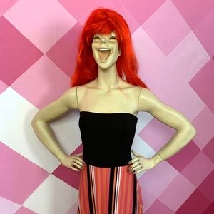 Stripe of Samantha Strapless Gown FELICITY & COCO